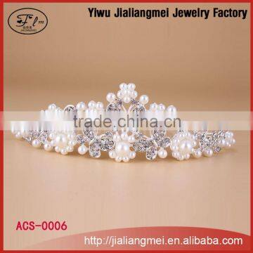 Factory-selling Bridal Wedding Bride Full Circle Round alloy Tiara Crown