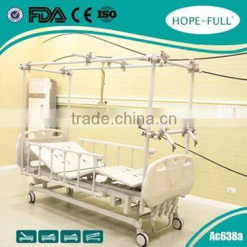 Luxury adjustable hospital bed with sundries basket