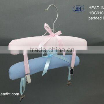 Satin Padded Clothes Kdis Clip Hangers Padded Coat Hangers Padded Baby Hangers and Padded Hangers With Clips photo-3