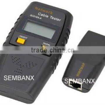 Multi-function cable tester with LCD