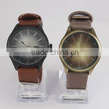 Free wrist watches Changeable leather band watch for men one piece leather band man wrist watch