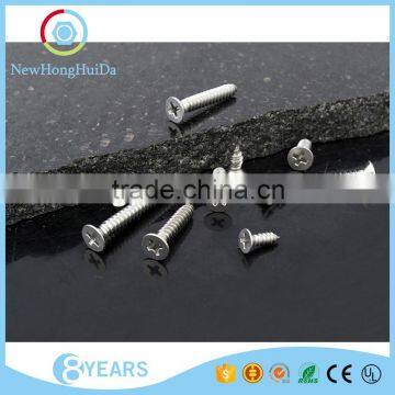 China Supplier 304 Stainless Steel Flat Head Cross Recessed Tapping Screw photo-2