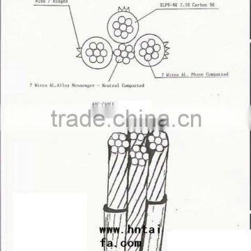 ABC AAC AAAC overhead insulated cable(quadruplex)