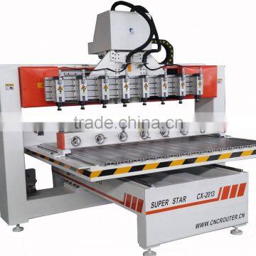 Hot sales good price 4 head cylinder cnc router engraving machine/cyllinder head machine