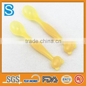 colourful plastic spoon