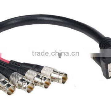 Premium Molded DVI Analog to 5 BNC female cable