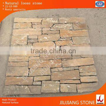Rusty loose stone quartz stone panel exterior wall cladding