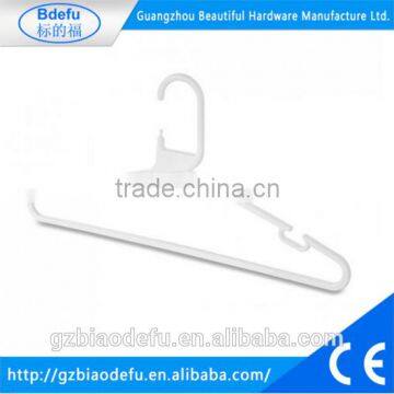 White Heavy Duty plastic cloth hanger hook , plastic coated wire hanger