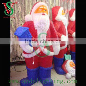 3D LED sculpture motif light Santa Clause