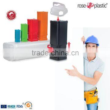 Round square plastic block tubes packaging for toolbar BK