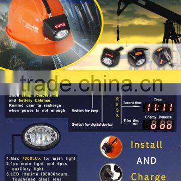 underground safety explosion proof led mining cordless cap lamp