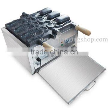 (3 in 1) 3pcs Commercial Use Non-stick 110v 220v Electric Icecream Taiyaki Baker + Batter Dispenser + Stuffing Scoop photo-2