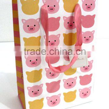 Art paper gift shopping bag