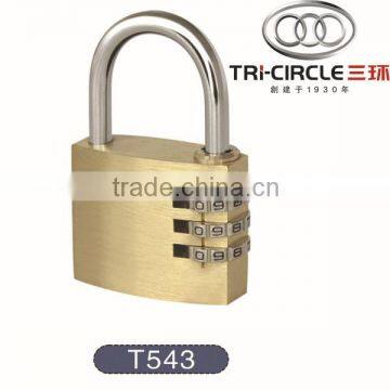 High Quality Tri-Circle Brass Digital Key Combination Lock T543