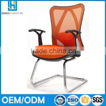 Latest design L shape mesh office chair no wheels for sale