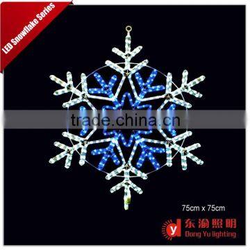 110V 60*60CM outdoor lighted beautiful led christmas snowflake rope light