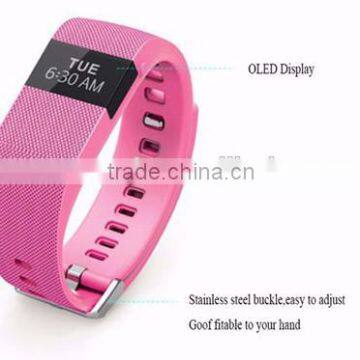 Fashion Heart Rate Monitor Smart Band Inteligente Pulse Silicon Wristband Sport Wristband OLED Display Smart Bracelet TW64 Plus photo-3
