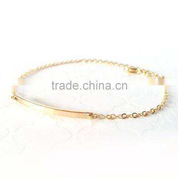 Custom engravable new gold bracelet designs for women