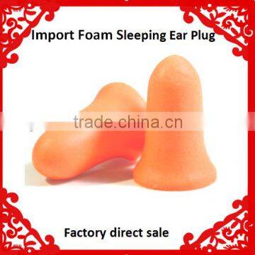 Free samples orange PU Foam Bell Shape Ear plug manufacturer earmuffs for sleeping