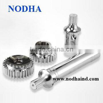 Chrome plated gears, Precision mechanical shaft with chrome plated, spline shaft