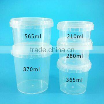 Plastic Bowls With Lid Disposable Round Clear PP Plastic Bowl