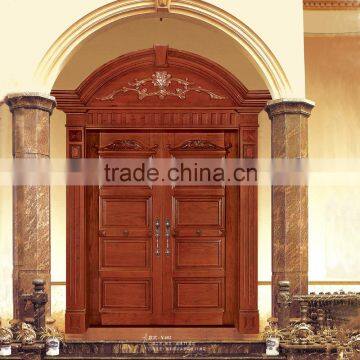 China Supplier Luxury Large Wood Door photo-2