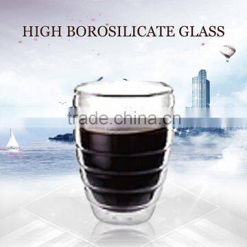 taobao high borosilicate double wall coffee mug for 450 ml