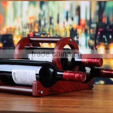 Good Reputation store wood wine bottle display rack for wine