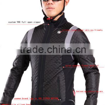 cycle fleece jacket thermal cycling jacket custom made cycling wear