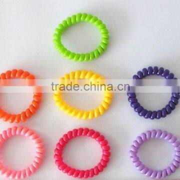 Hot sale wholesale multicolor plastic spiral hair band