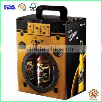 Wholesale Custom Printed Beer Packing box , Eco-friendly Material Beer Box