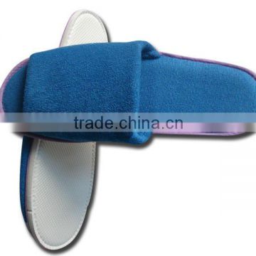 cotton terry washable closed toe hotel slipper