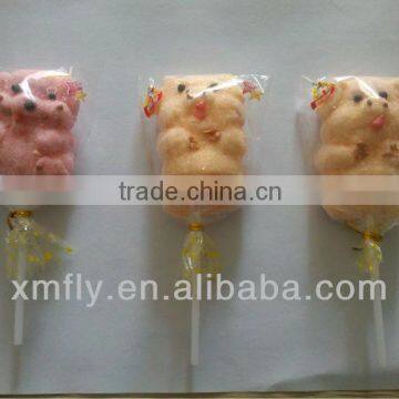 Pig shaped fruit flavour cotton candy