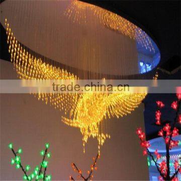 fiber optic eagal shape and design crystal chandelier