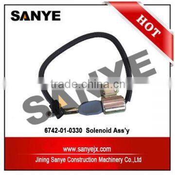 WA320-3 WA380-3 loader fuel pump solenoid 6742-01-0330