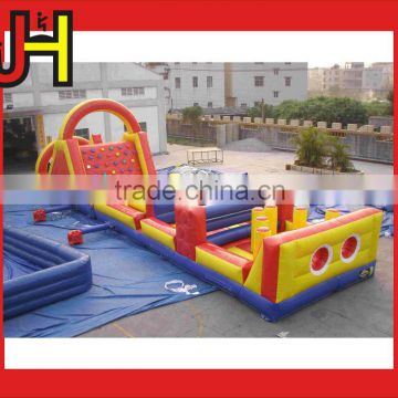 Giant inflatable obstacle course/ inflatable obstacle combo with slide,rock climbing