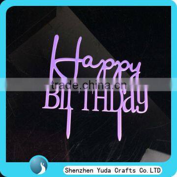 fashion acrylic birthday cake topper letters,birthday party cake topper,laser cut letters