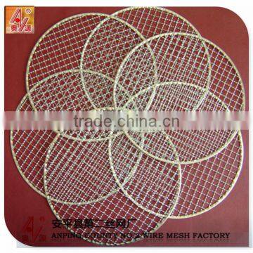 BBQ grill wire mesh/Galvanized crimped wire mesh/stainless steel barbecue netting