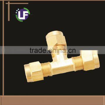 Brass OD Tee connector 3/8"