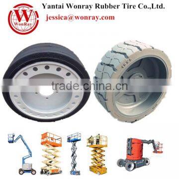 Solid scissor lift Tire Wheel 15x5 16x5x12 etc. for various brand Aerial Lifts