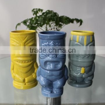 Hot Selling Ceramic Cup in Stock Novelty Promotional Tiki Cup