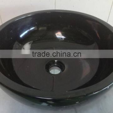 Black Marble Stone Bowl Basin