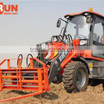 Everun New 1.5 Ton Small Front Loader With Wheel Loader Attachments