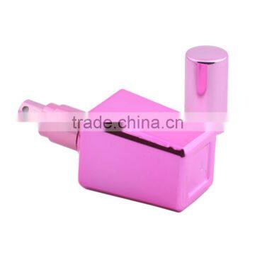 Unique Square Shaped 15ml Empty Mini Screw Top Refillable Perfume Spray Glass Bottle With Aluminum Atomizer photo-6