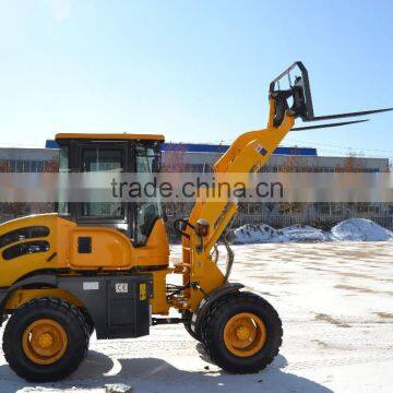 1.5ton torque converter model ZL915 small wheel loader price with quick hitch