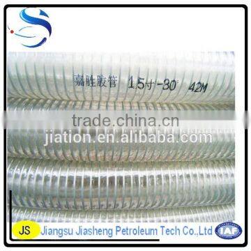 PVC Spiral Steel Wire Reinforced Hose / Oil Resistant / Acid photo-2