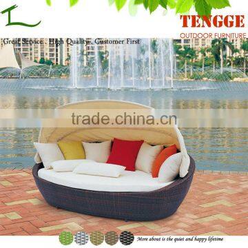 TG15-0027 Outdoor rattan daybed resin wicker outdoor daybed