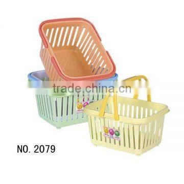 high quality cheap price small plastic strawberry baskets/plastic gift baskets/plastic collapsible plastic basket