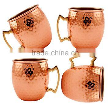 Copper Cup Absolut Vodka Solid Copper Manufacturer Moscow Mule Mugs Wholesale for AMAZON