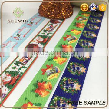 Wired Printed Grosgrain Christmas Gift Ribbon photo-2